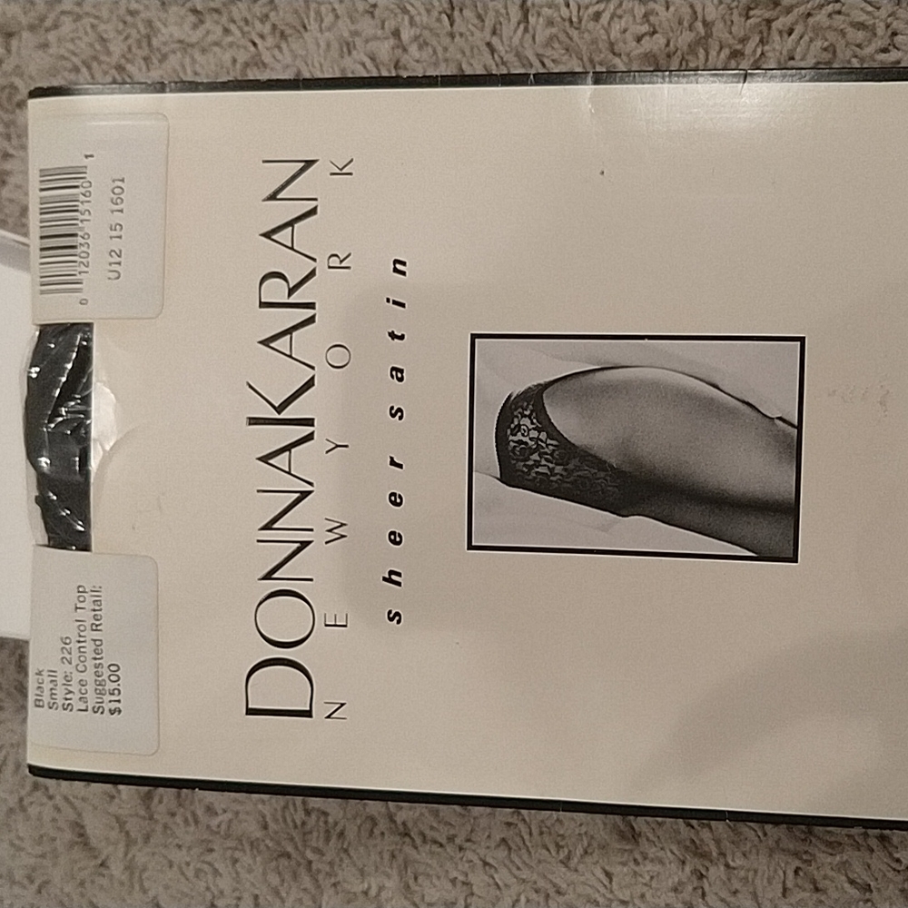 DONNA KARAN SHEER SATIN CONTROL TOP PANTYHOSE